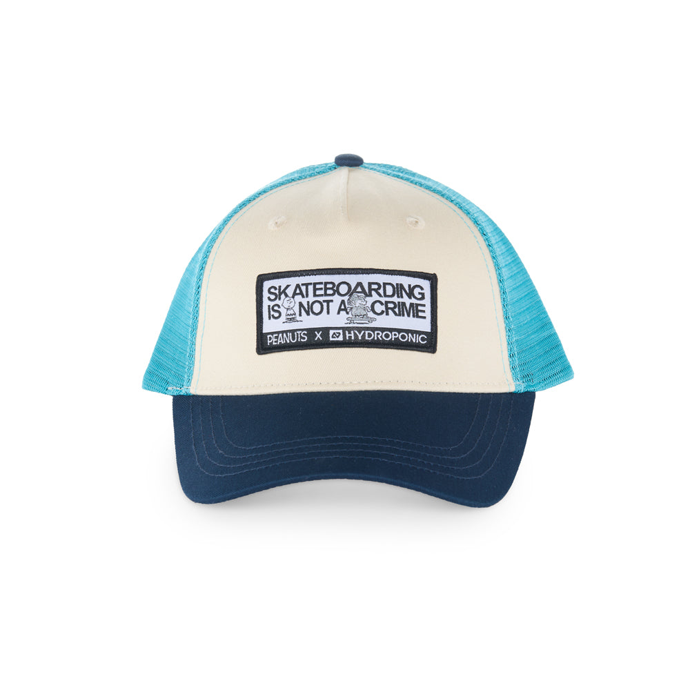 Gorra Hydroponic x Peanuts Crime Blanco Azul
