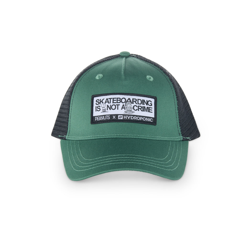 Gorra Hydroponic x Peanuts Crime Verde Negro