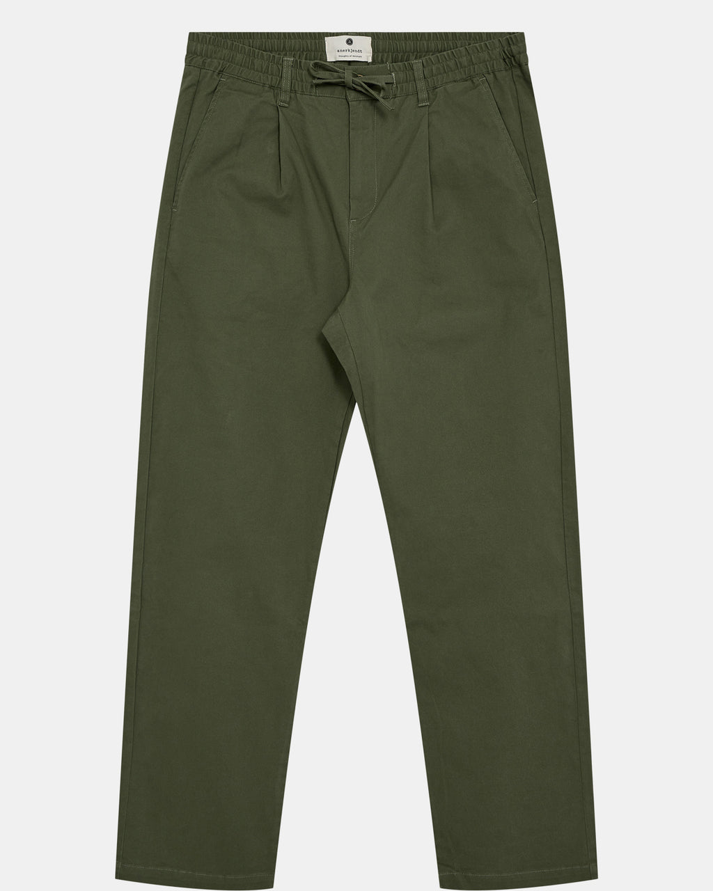 Pantalones Anerkjendt Akjan Oliva Cotton Pleat ELA