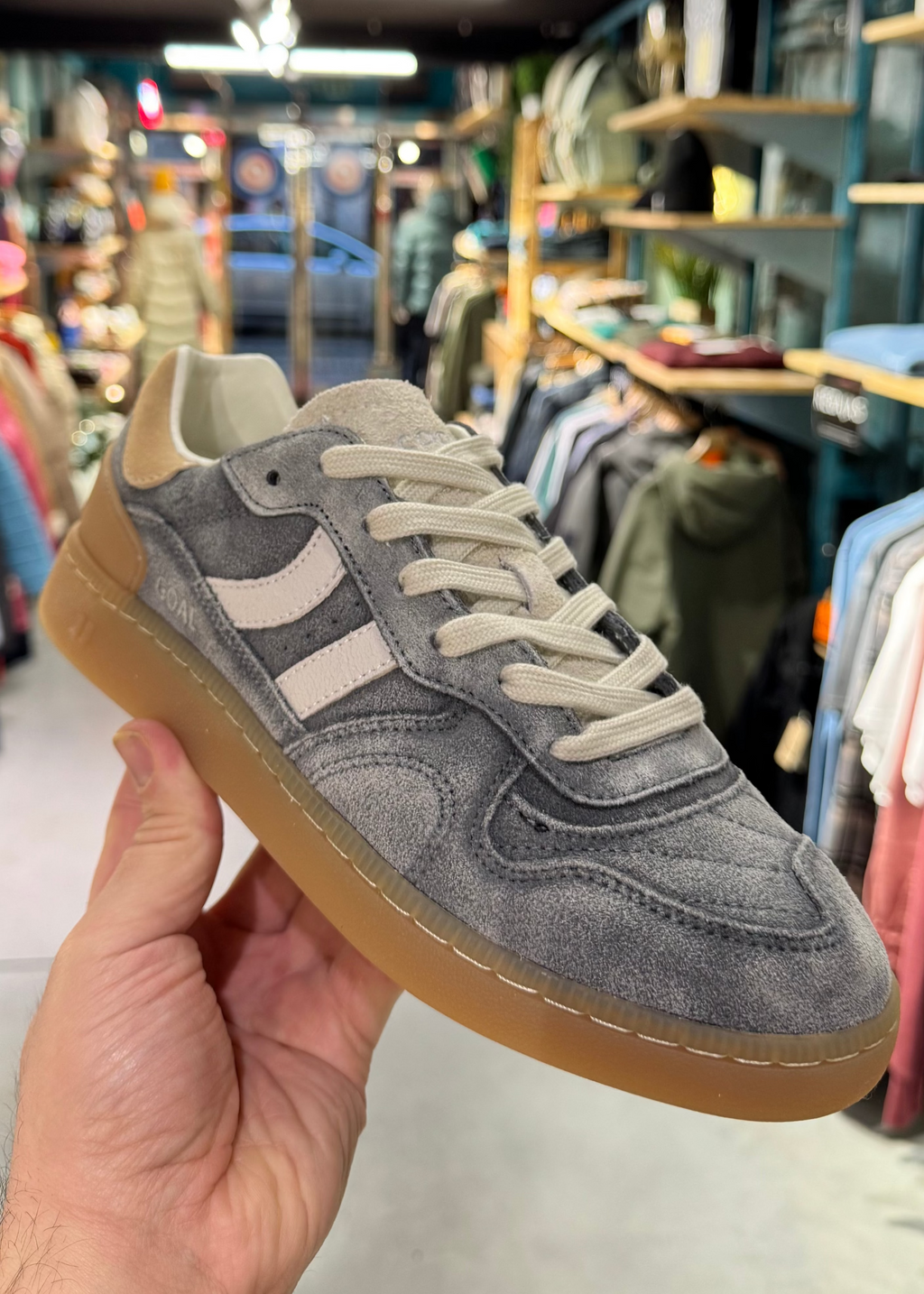 Zapatilla Coolway Goal gris priedra