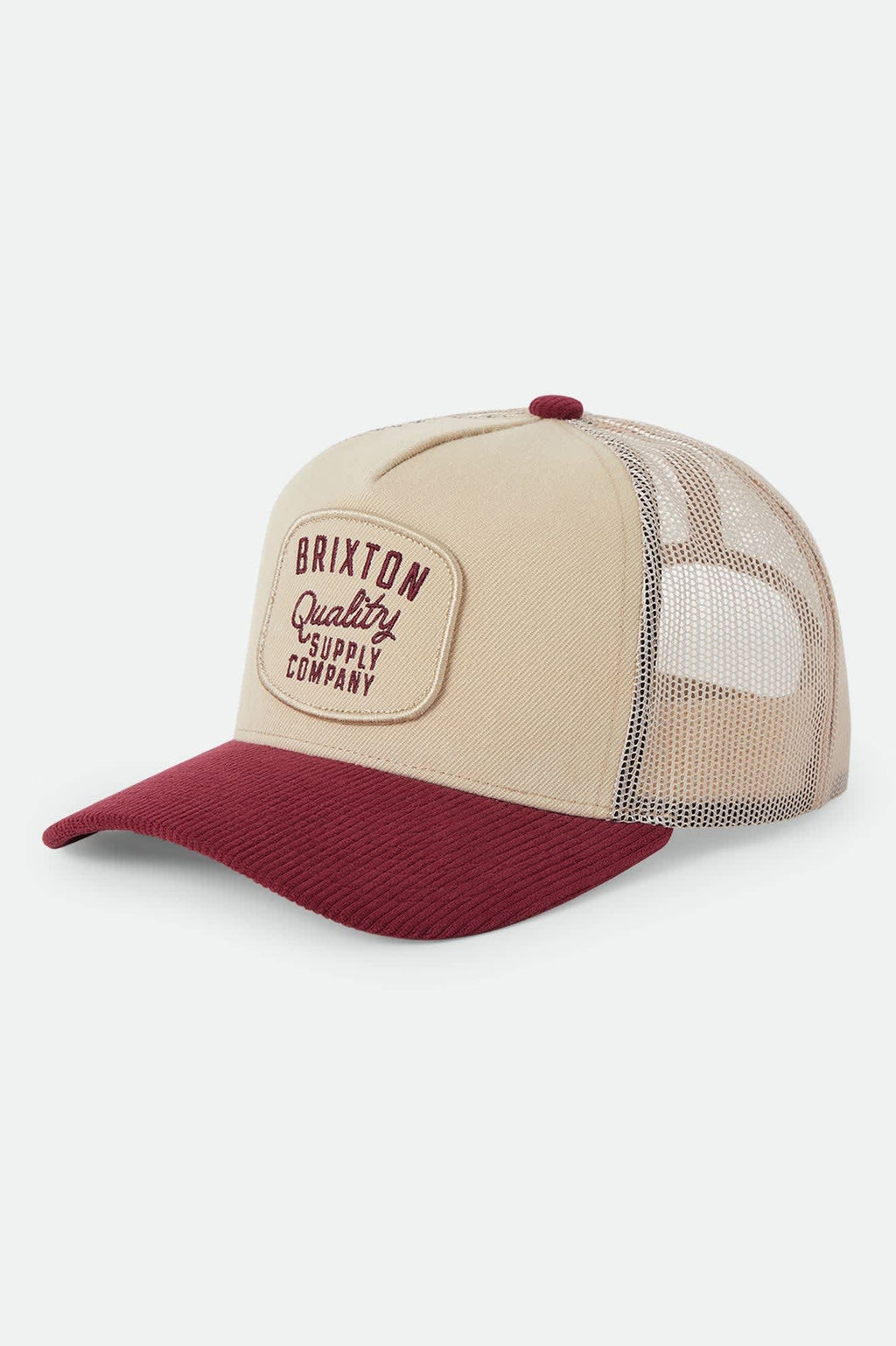 Gorra Brixton Hubal C Oat Mel/Dark brick Corduroy