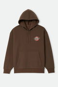 Sudadera Brixton Heyward Hood Wallnut Brown