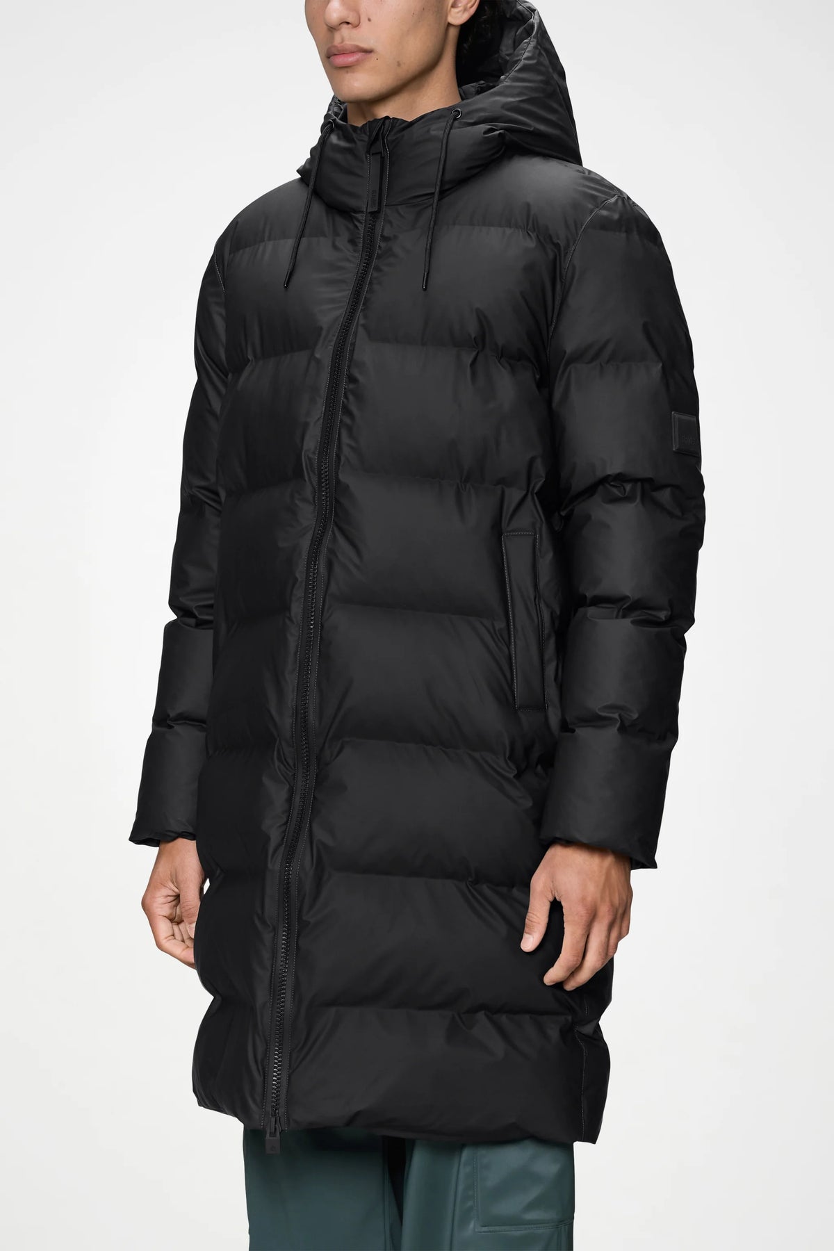 Rains Alta Longer Puffer Jacket W3T4 Black