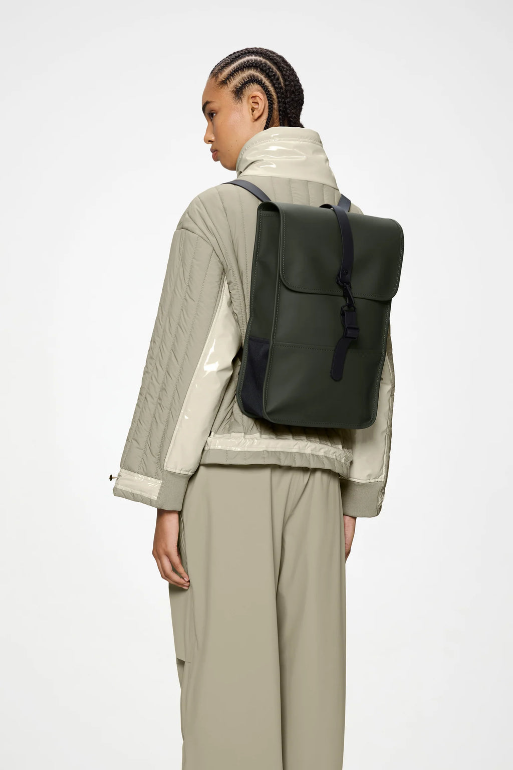 Mochila Rains Mini W3 Impermeable Verde