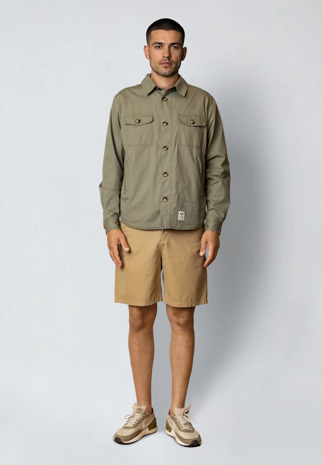 Bermudas Fat Moose Dereck canvas Khaki oscuro