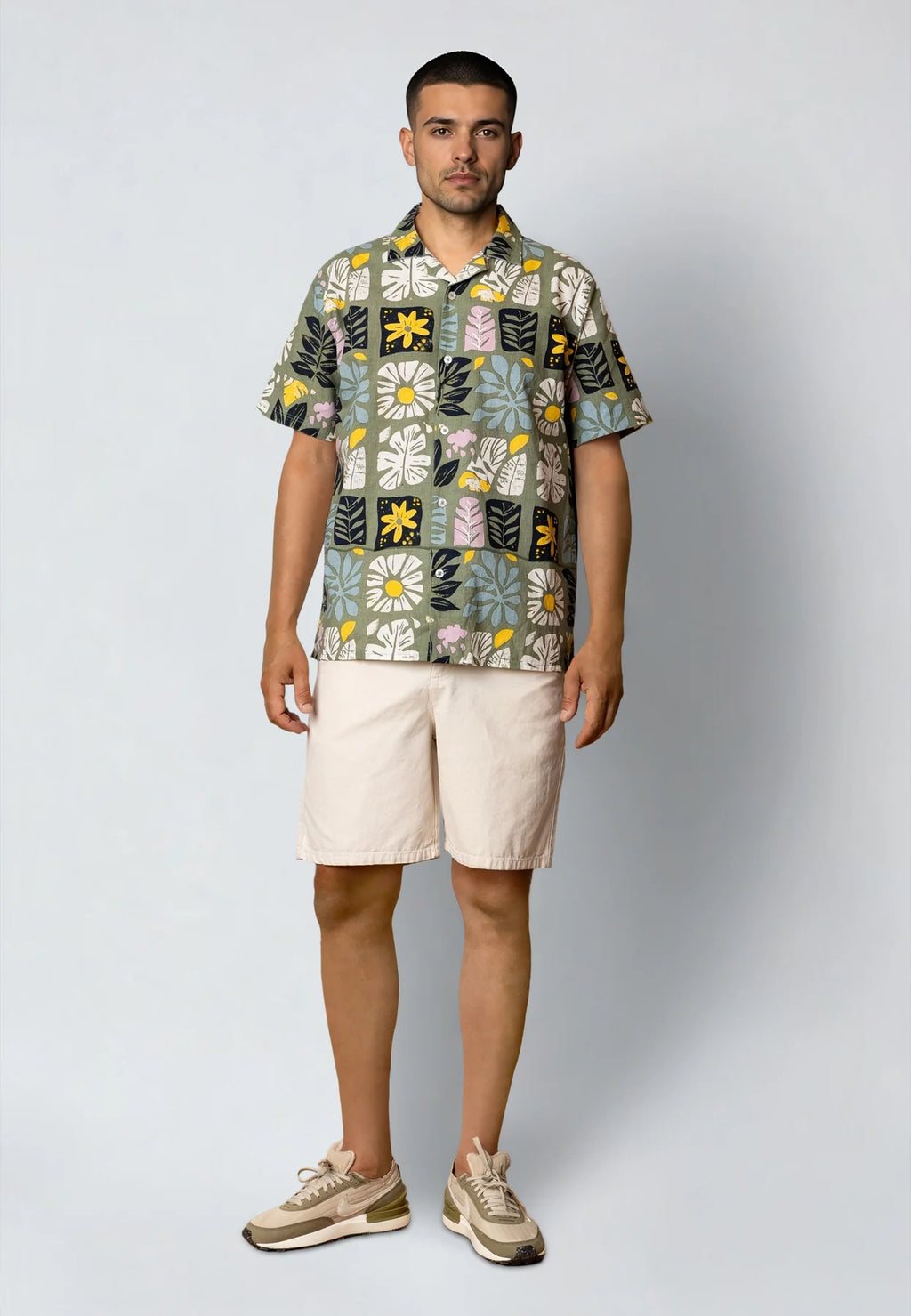 Bermudas Fat Moose Dereck canvas Ecru