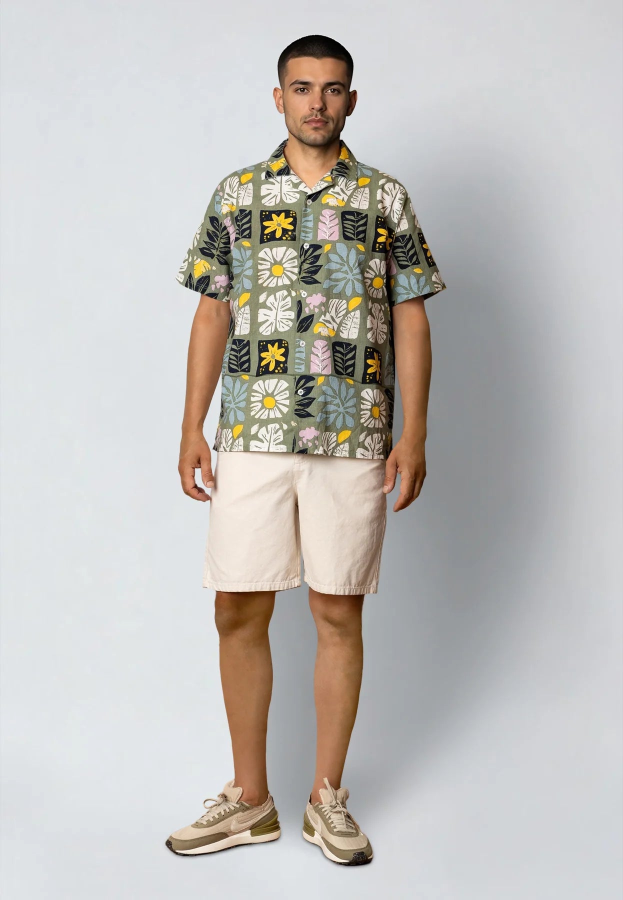 Bermudas Fat Moose Dereck canvas Ecru