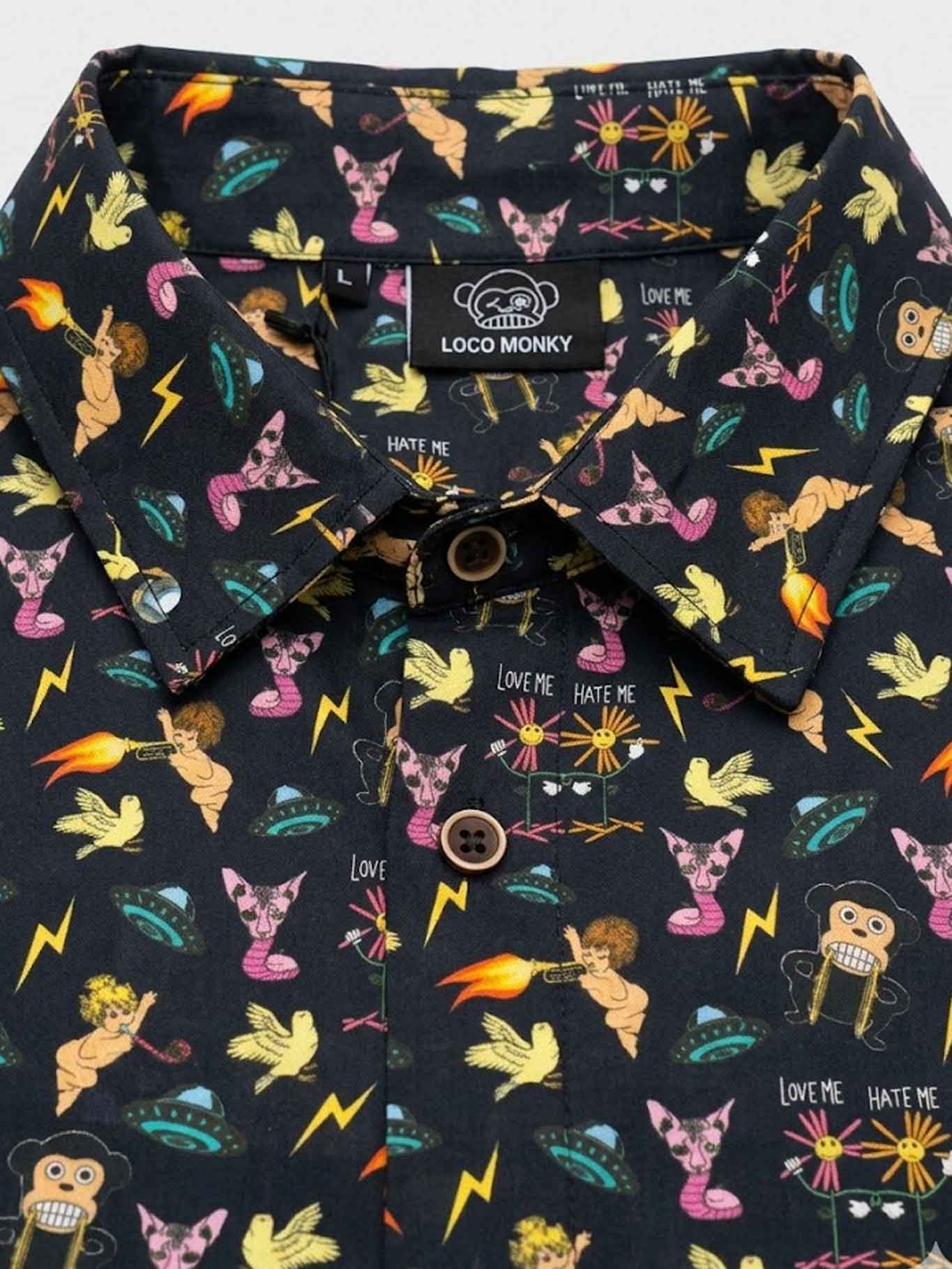 Camisa Loco Monky Puro Loco Black | 100% Algodón