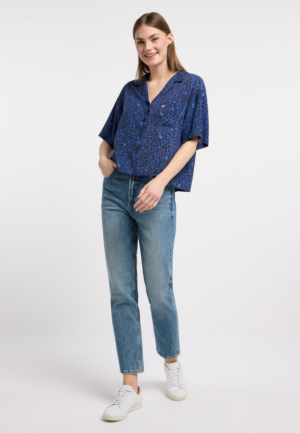 Blusa Ragwear Perrine print Night blue
