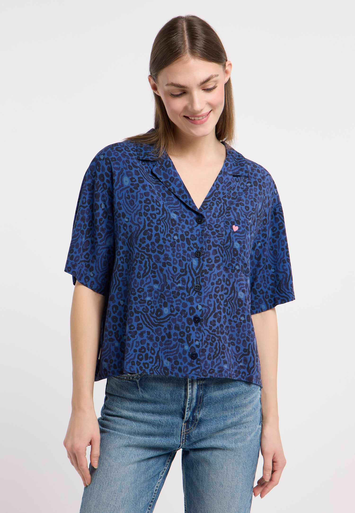 Blusa Ragwear Perrine print Night blue