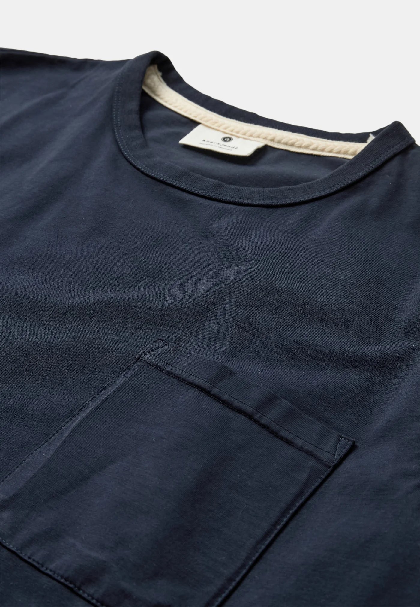 Camiseta Anerkjendt Akkikki Pocket Azul marino