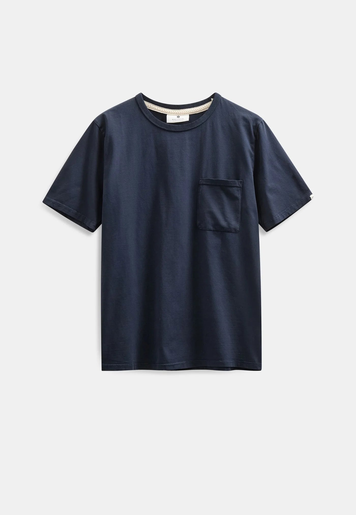 Camiseta Anerkjendt Akkikki Pocket Azul marino