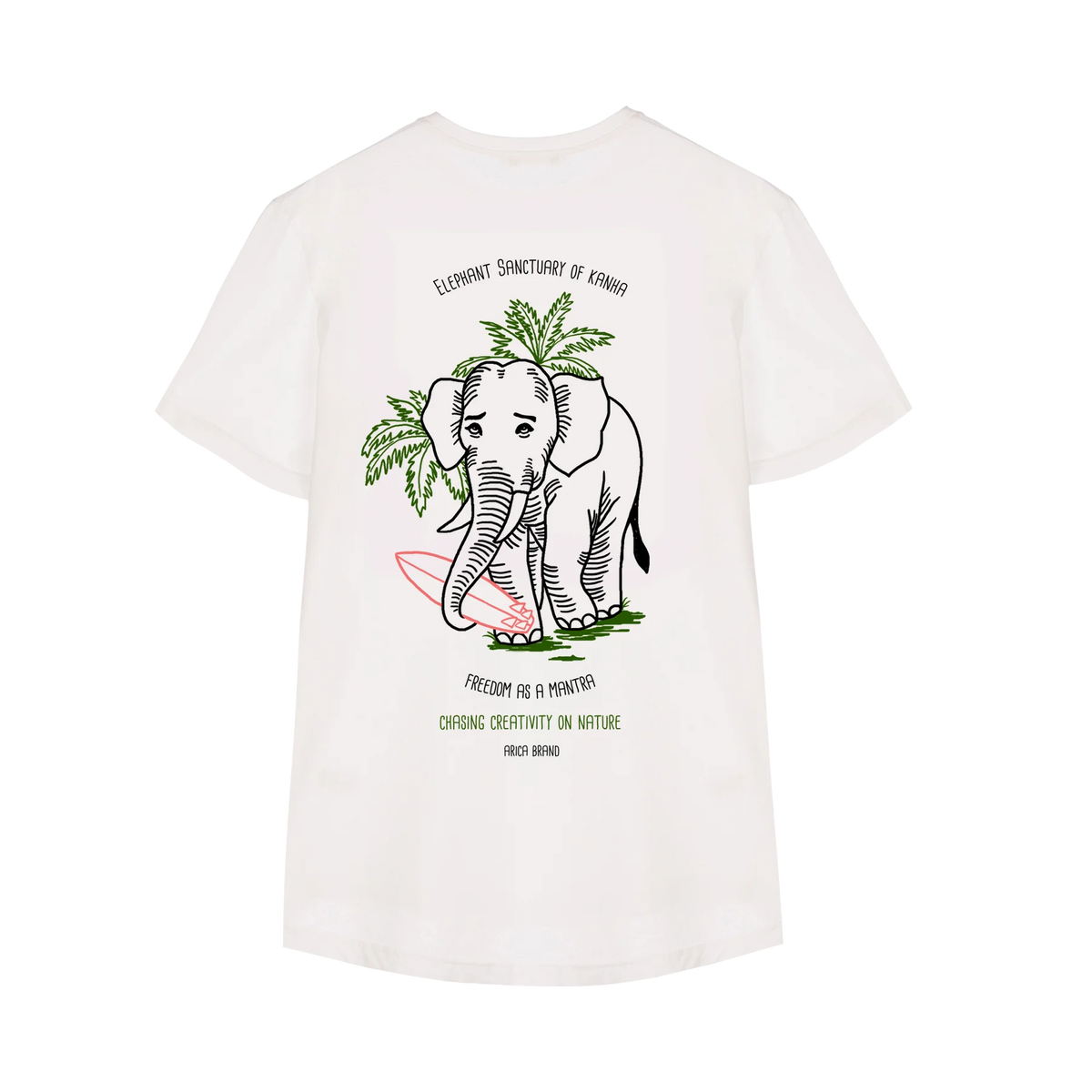 Camiseta Arica Elephant White