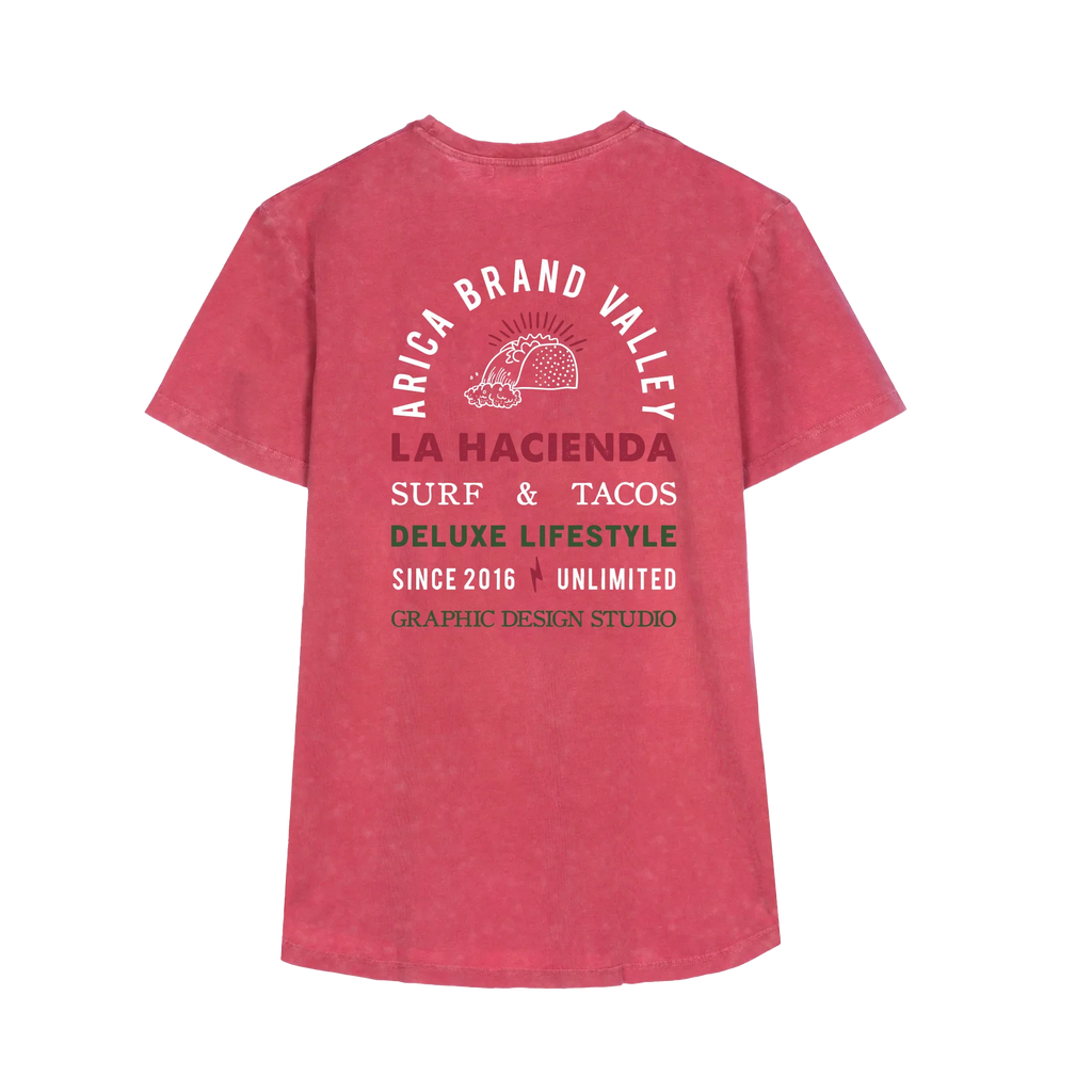 Camiseta Arica La Hacienda Burdeos