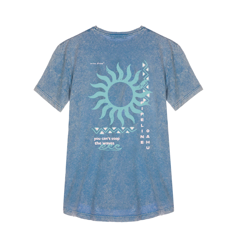Camiseta Arica Pipeline Azul Cielo