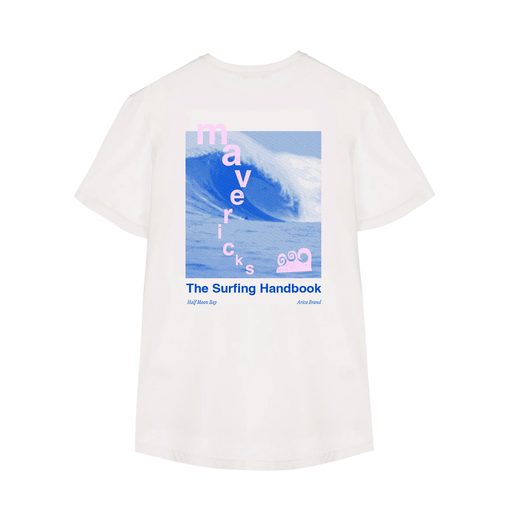 Camiseta Arica Surfing Handbook Blanco