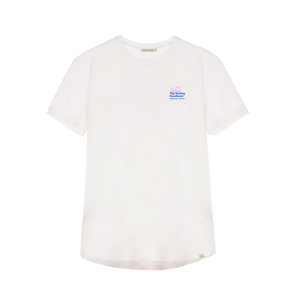 Camiseta Arica Surfing Handbook Blanco