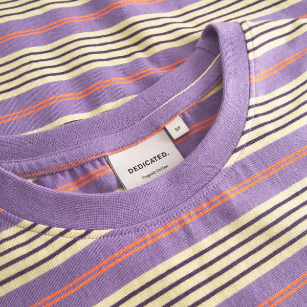 Camiseta Dedicated Vadstena Retro Stripe Haze Purple