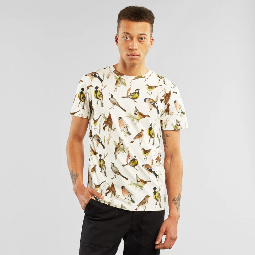 Camiseta Dedicated Stockholm Autumn Birds Off-White