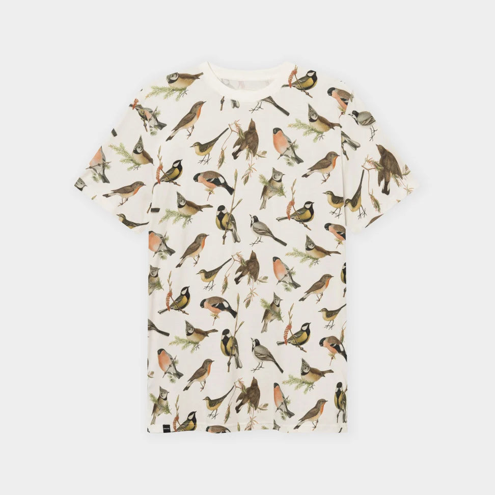 Camiseta Dedicated Stockholm Autumn Birds Off-White