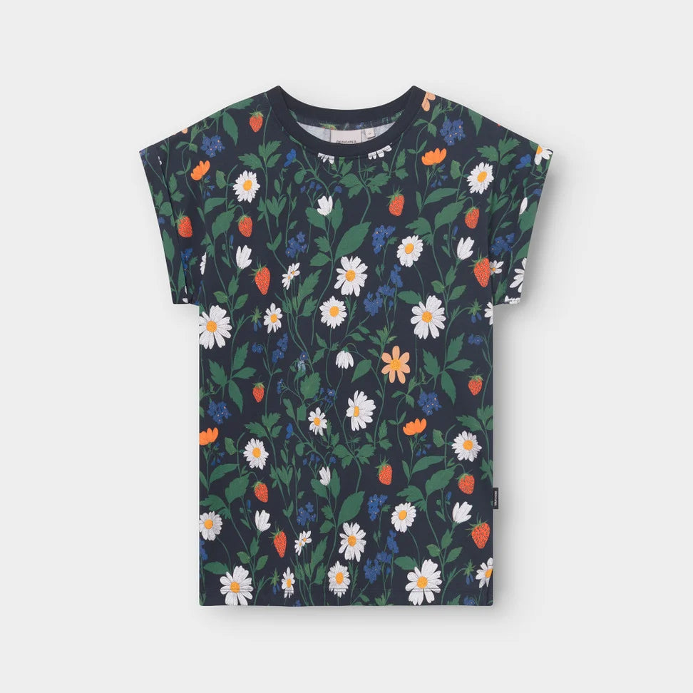 Camiseta Dedicated Visby Strawberry Field Black