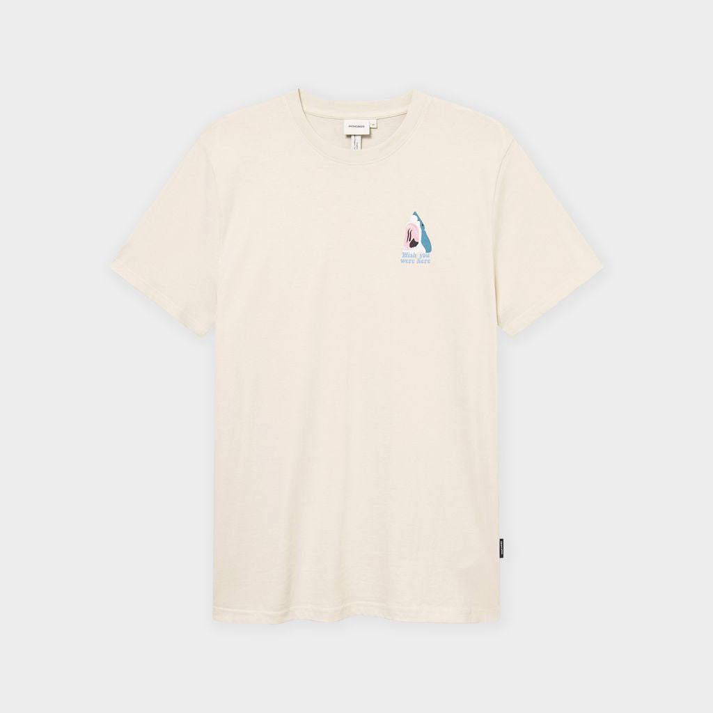 Camiseta Dedicated Stockholm Wish Chest Oat White
