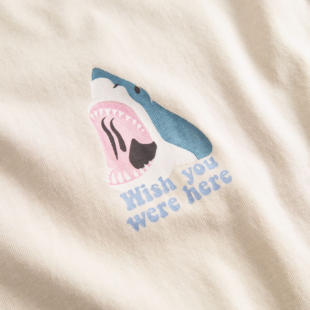 Camiseta Dedicated Stockholm Wish Chest Oat White