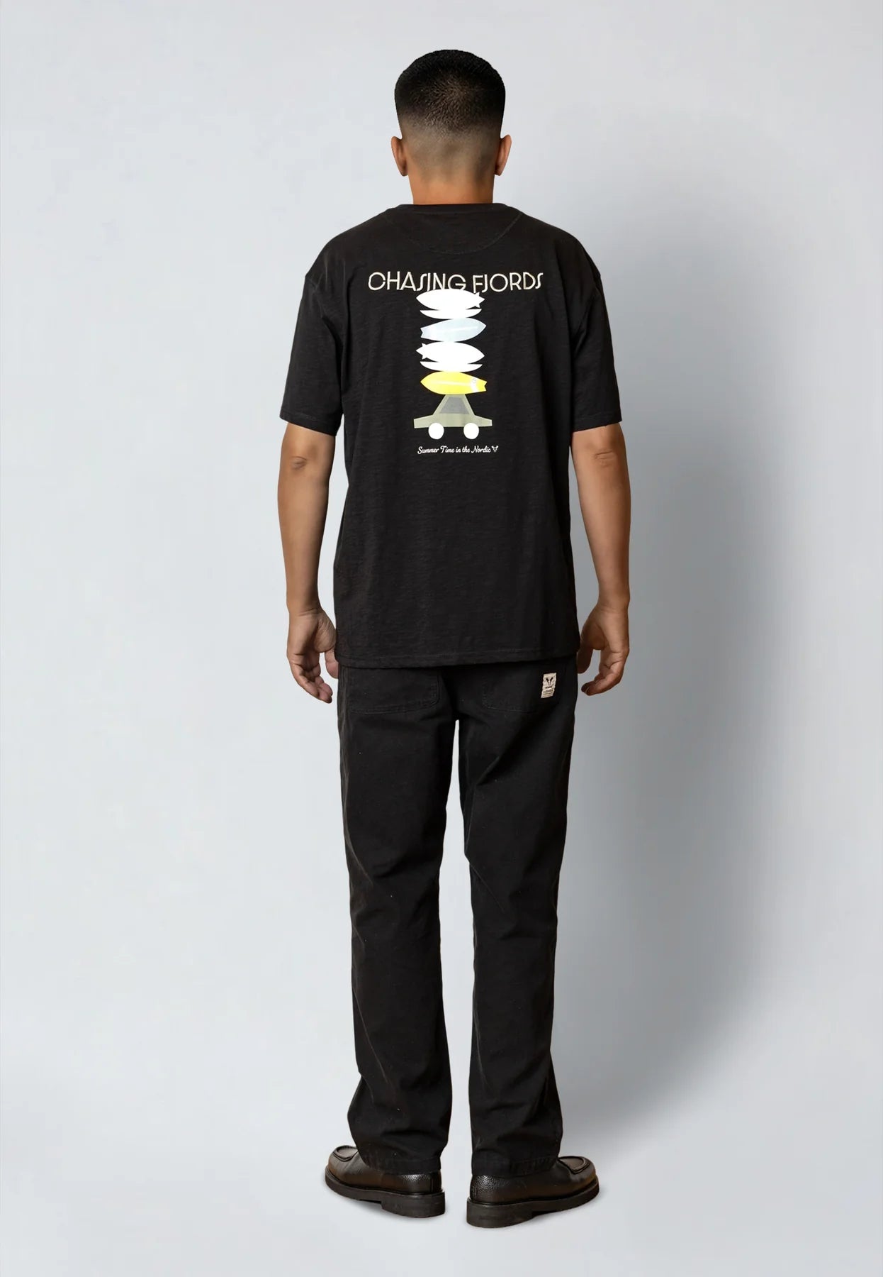 Camiseta Fat Moose Fjords Negro