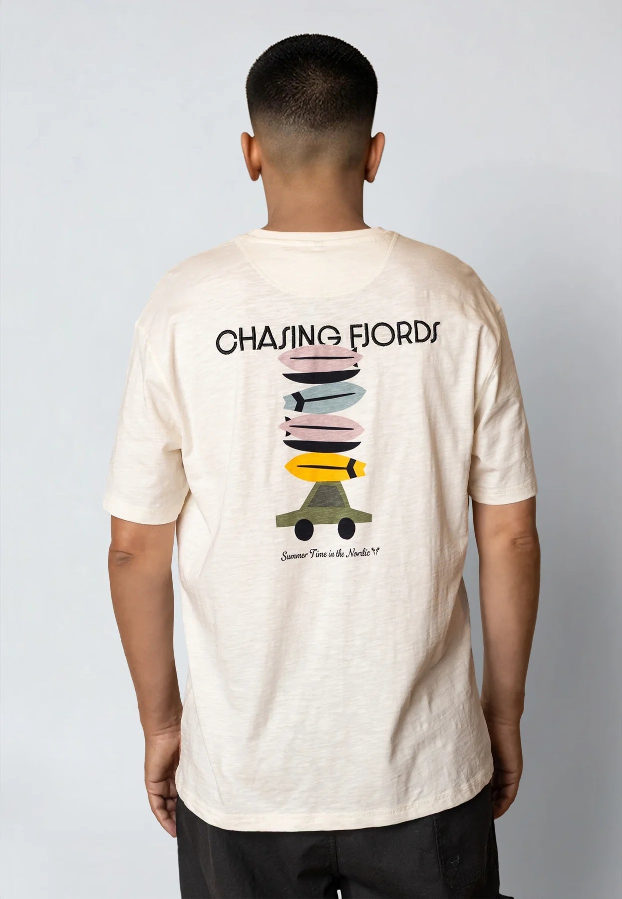 Camiseta Fat Moose Fjords Ecru