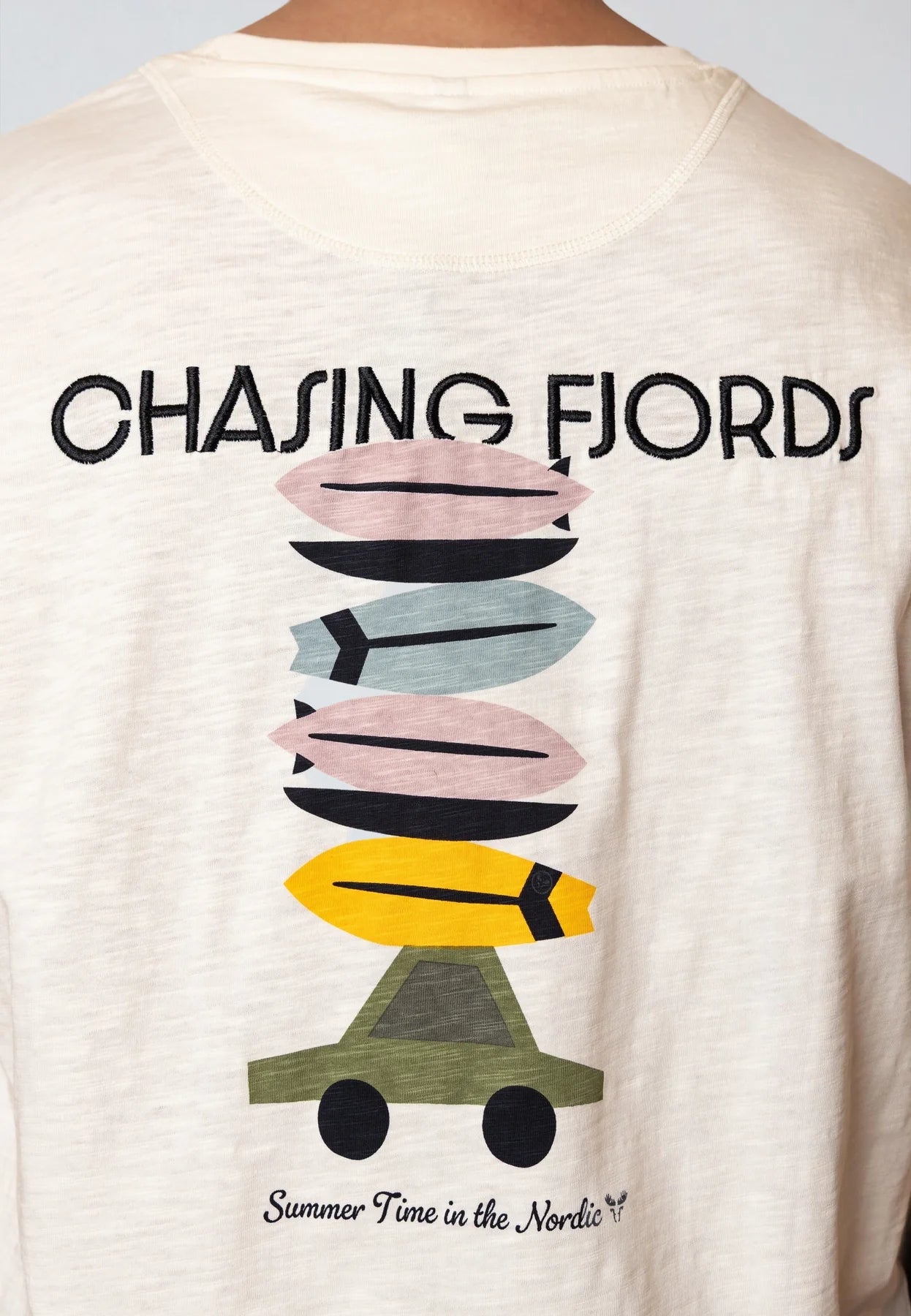 Camiseta Fat Moose Fjords Ecru