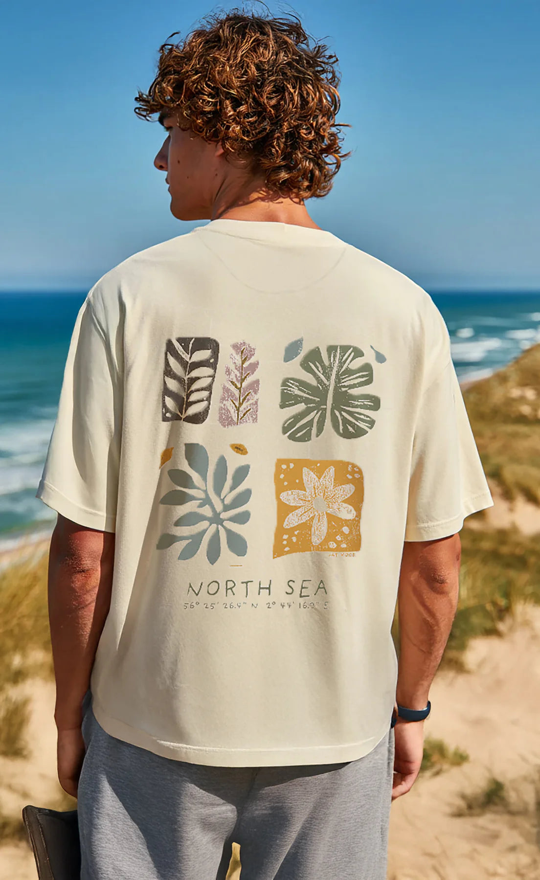 Camiseta Fat Moose Vacation Ecru