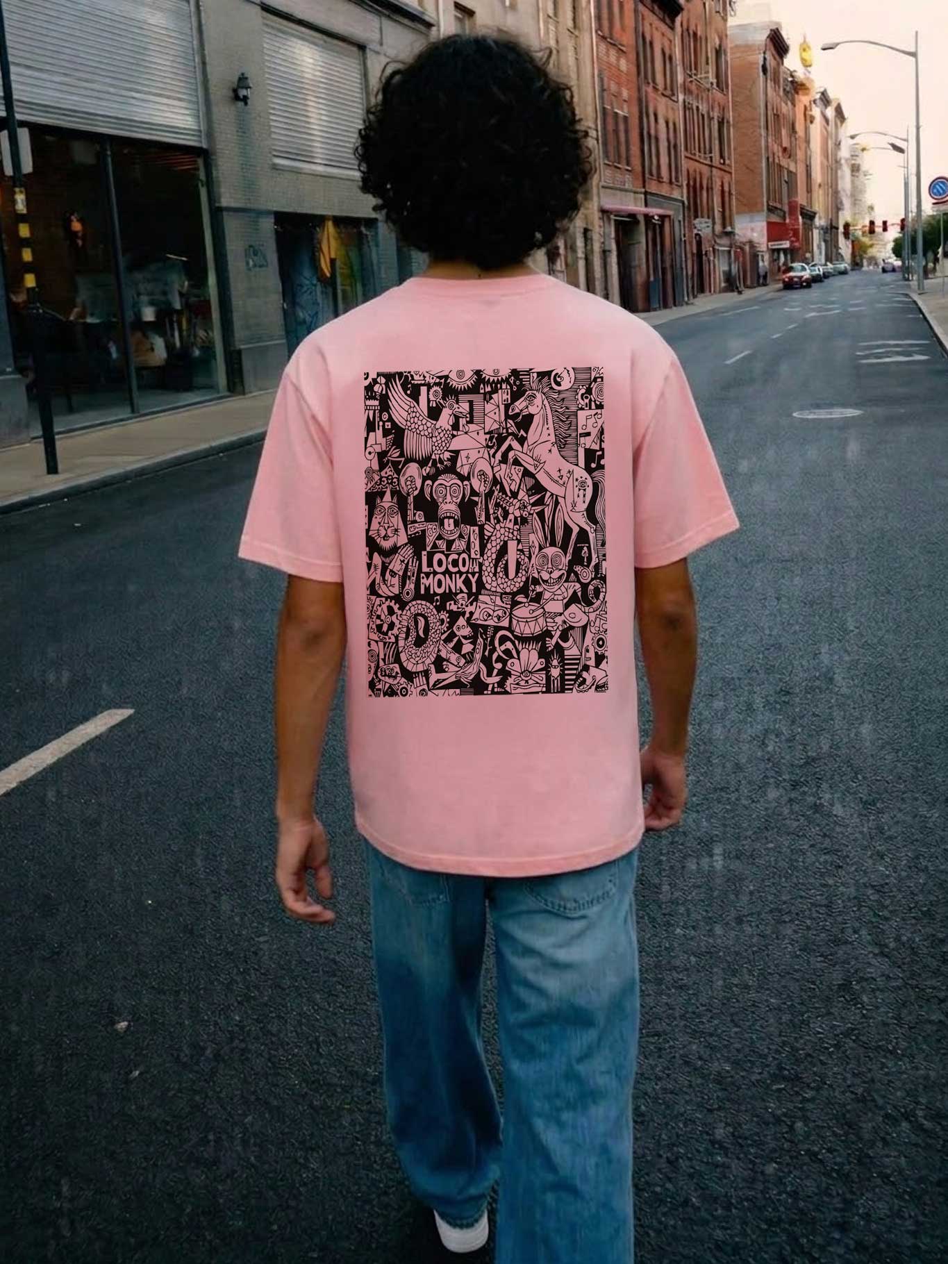 Camiseta Nonsense de Loco Monky Pink