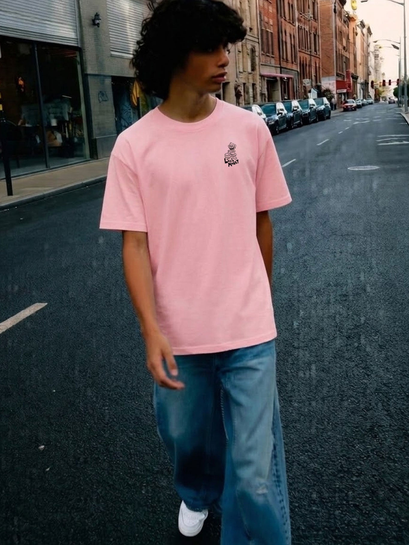 Camiseta Nonsense de Loco Monky Pink