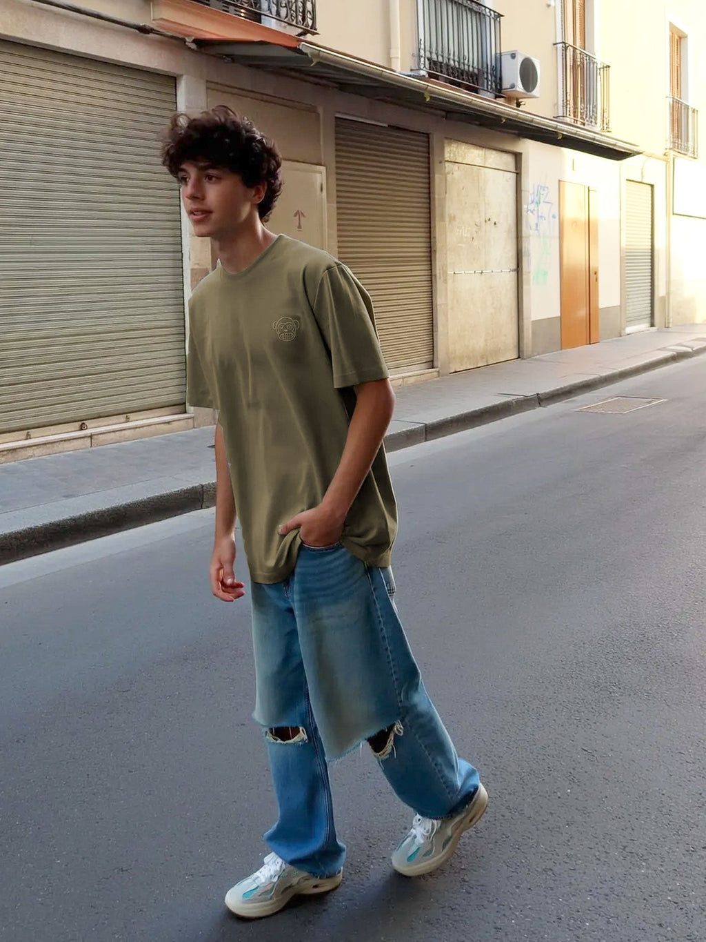 Camiseta Puro Loco B de Loco Monky Olive