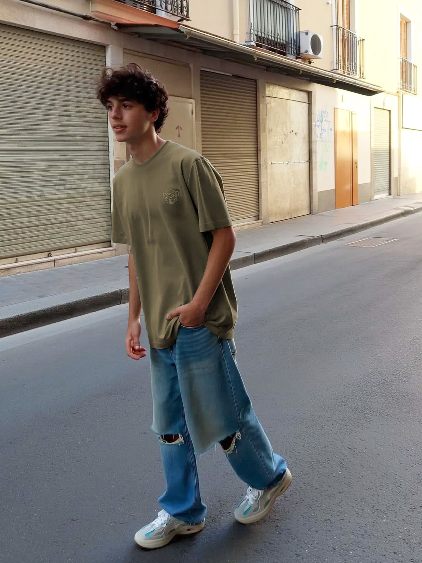 Camiseta Puro Loco B de Loco Monky Olive