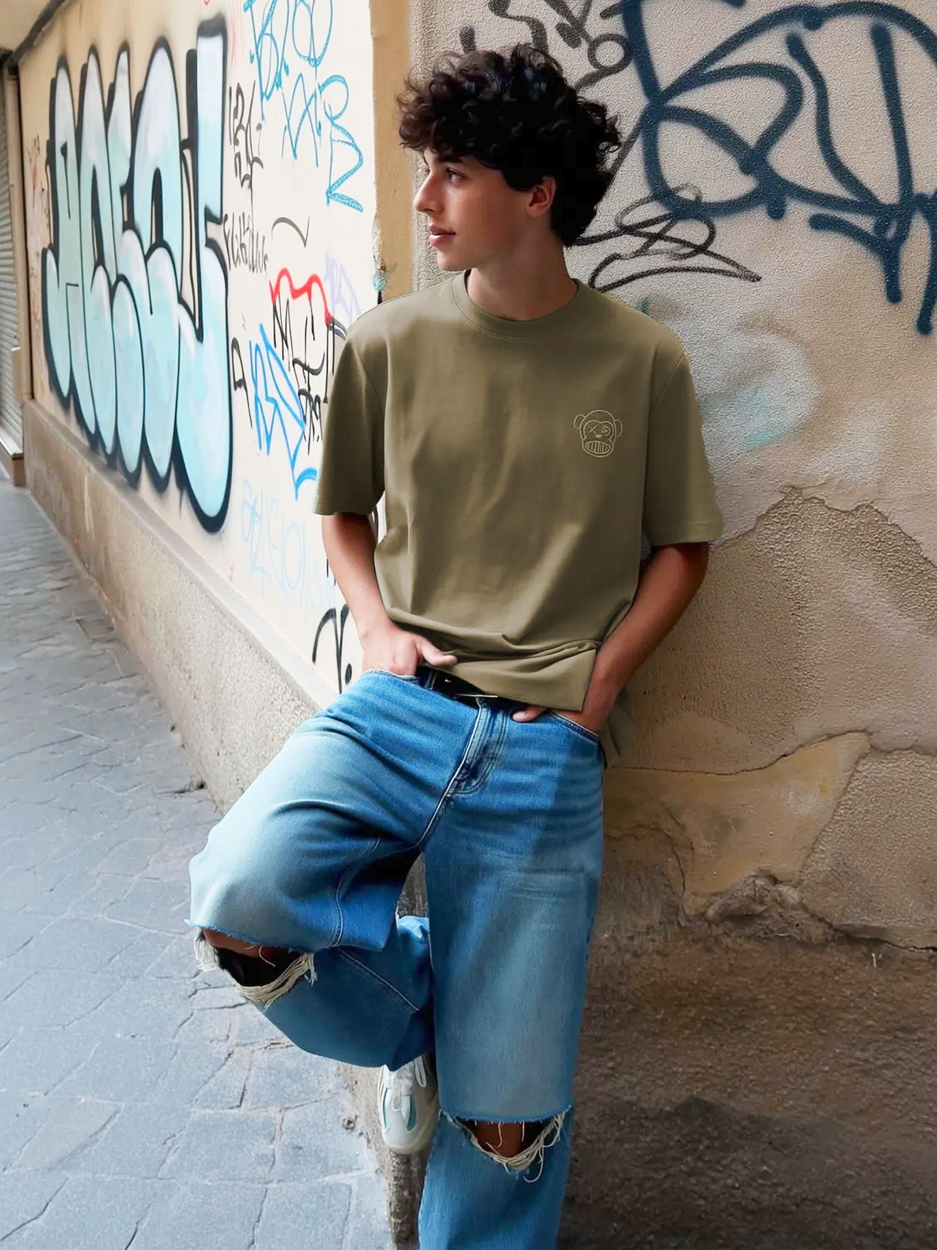 Camiseta Puro Loco B de Loco Monky Olive