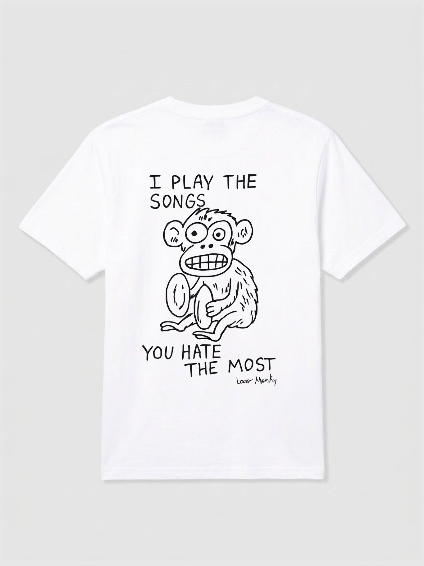 Camiseta Songs de Loco Monky White