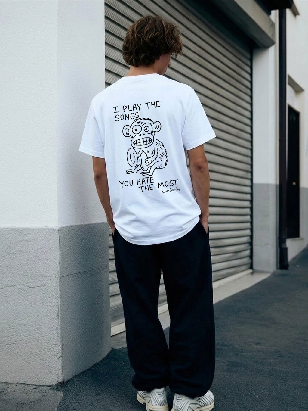 Camiseta Songs de Loco Monky White