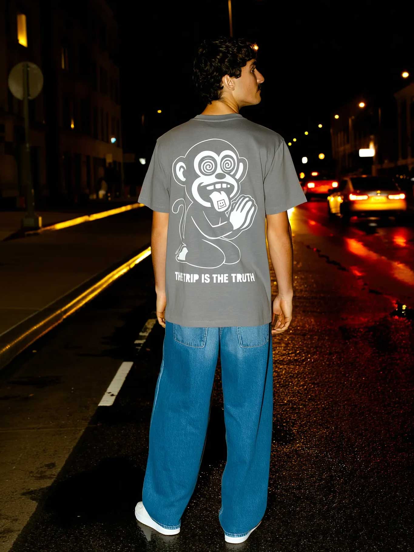 Camiseta Trip de Loco Monky Deep Grey