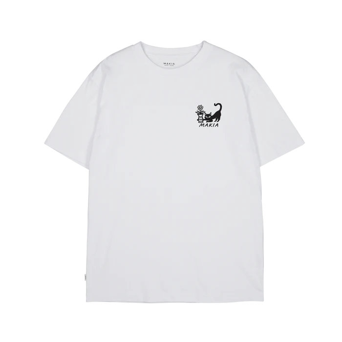 T-shirt blanc fleuri Makia