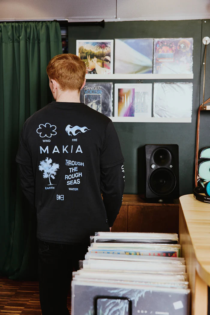 T-shirt noir Makia Elements