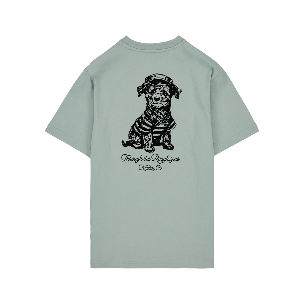 T-shirt vert minéral Makia Watchdog