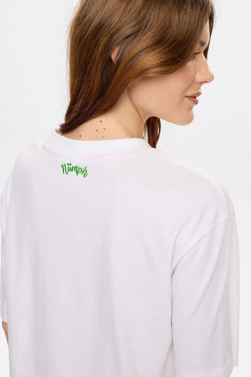 Camiseta Nümph Nuolina Blanco brillante