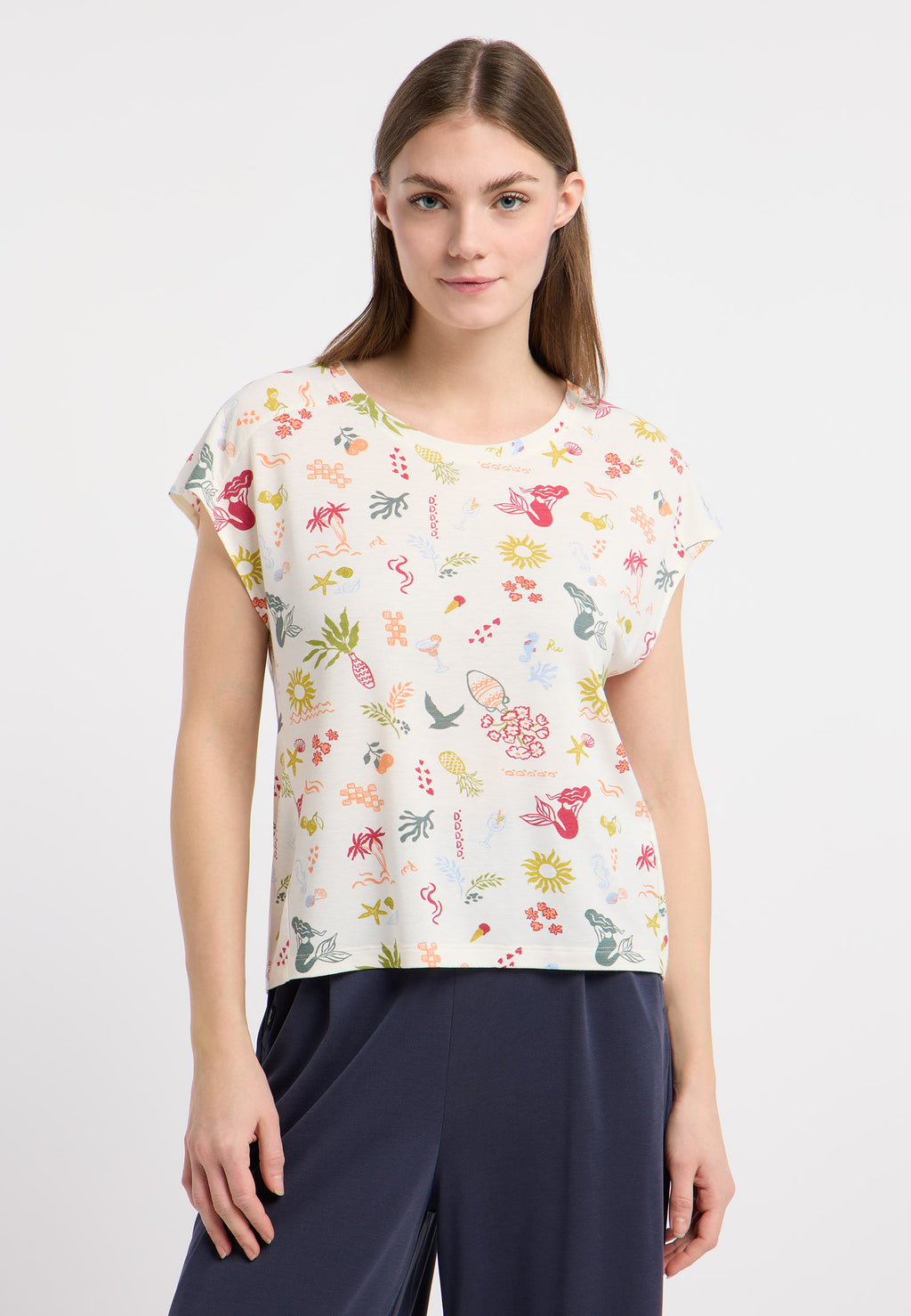 Camiseta Ragwear Grateen print Ivory