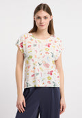 Camiseta Ragwear Grateen print Ivory