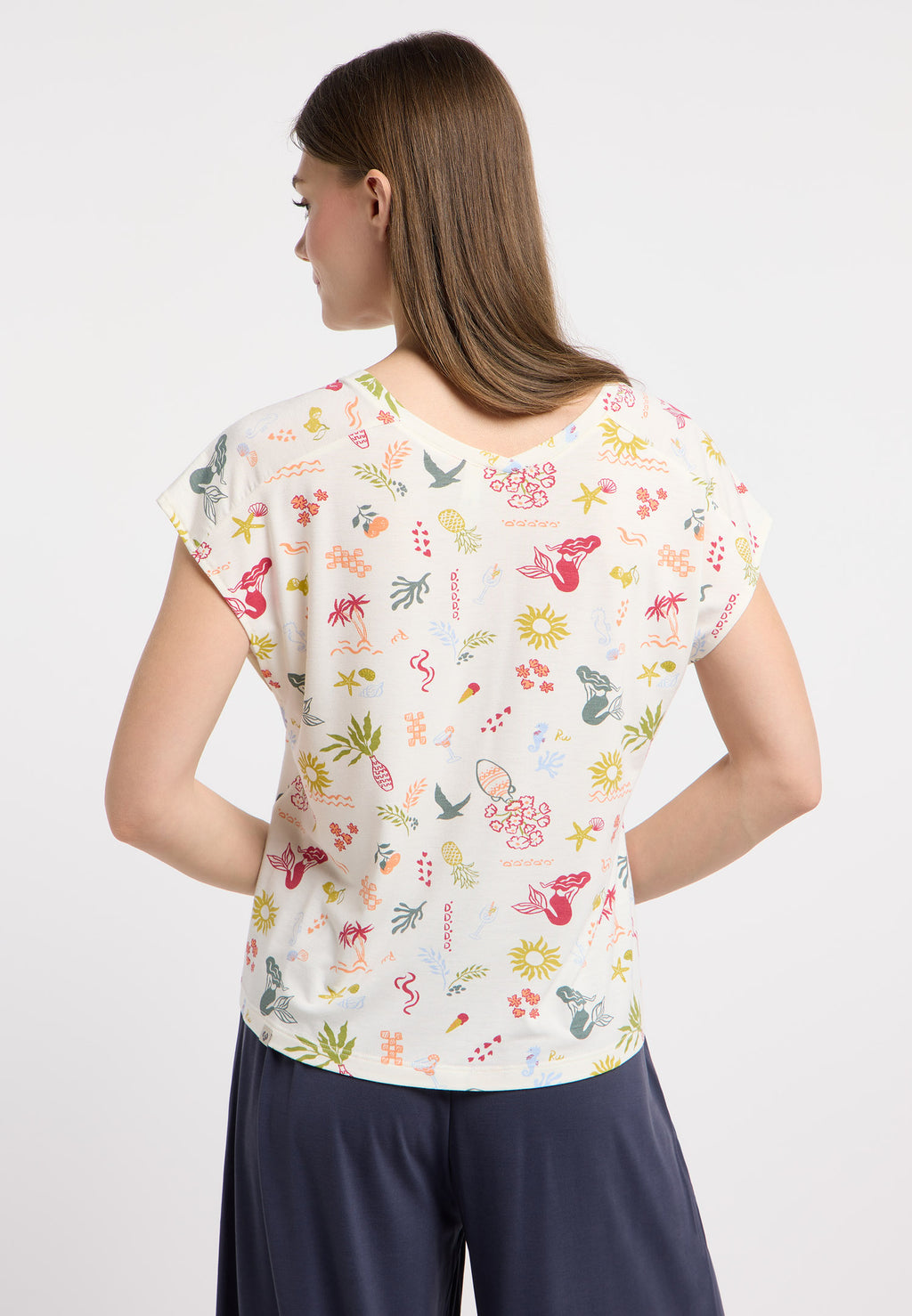 Camiseta Ragwear Grateen print Ivory