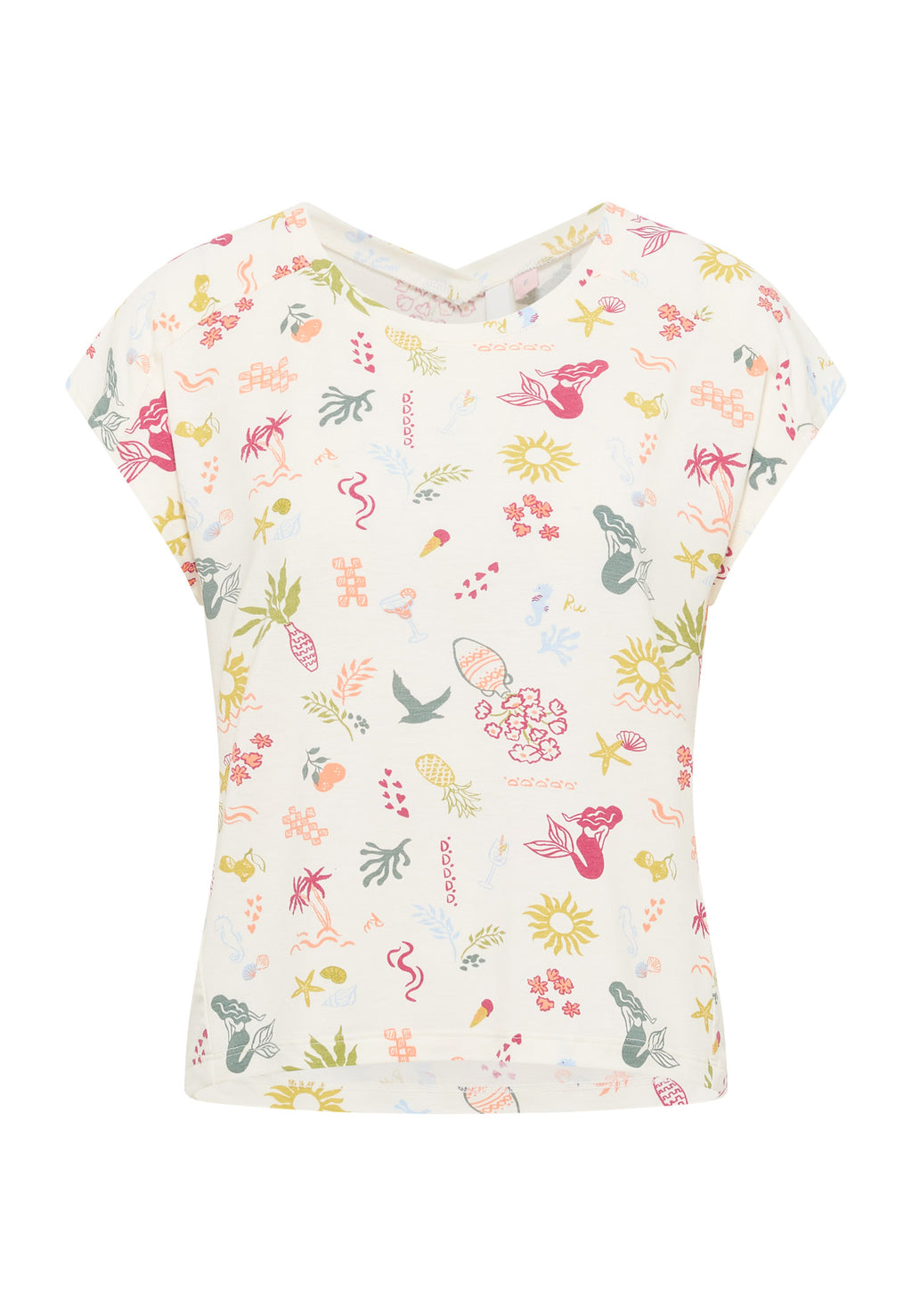 Camiseta Ragwear Grateen print Ivory