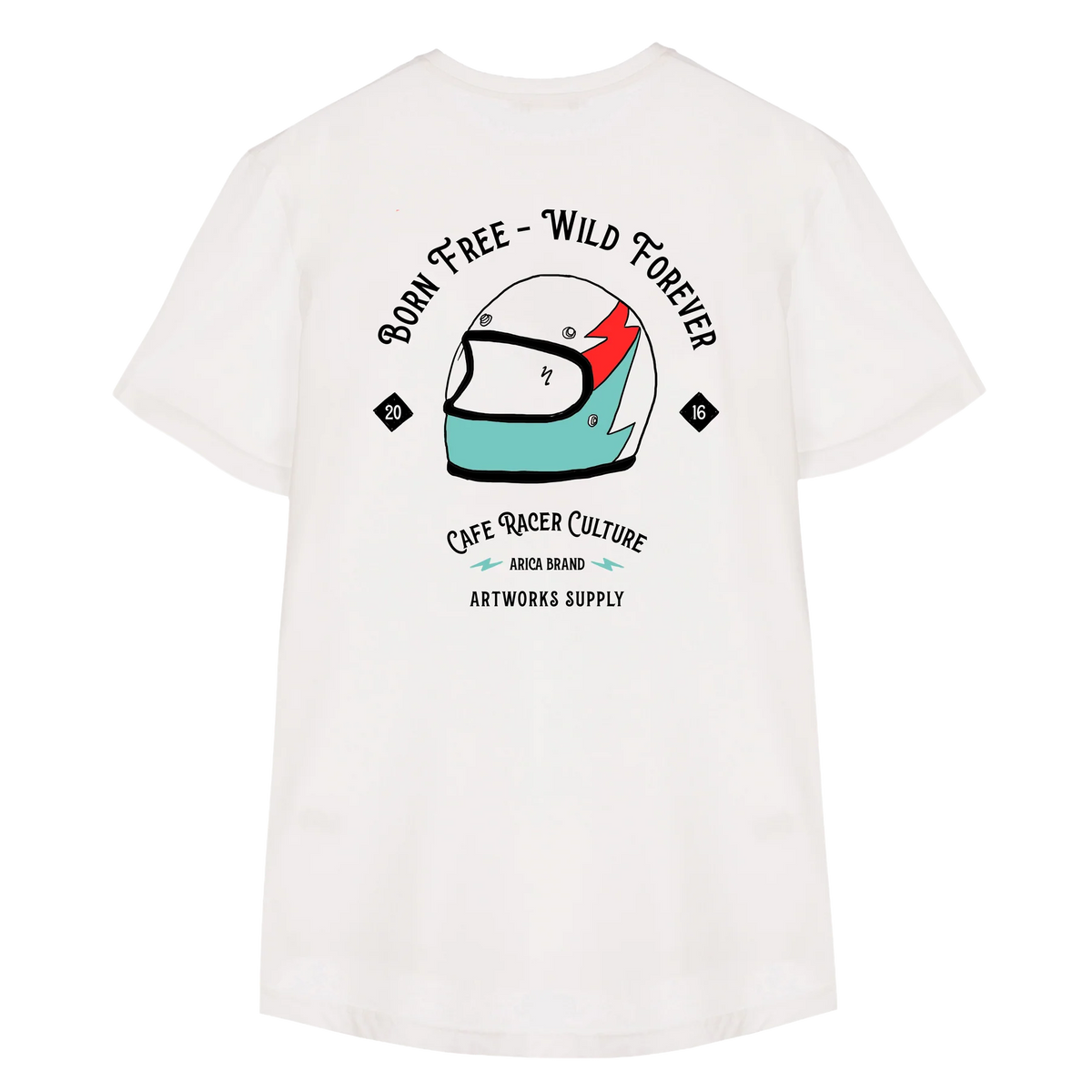 Camiseta Arica Born free White
