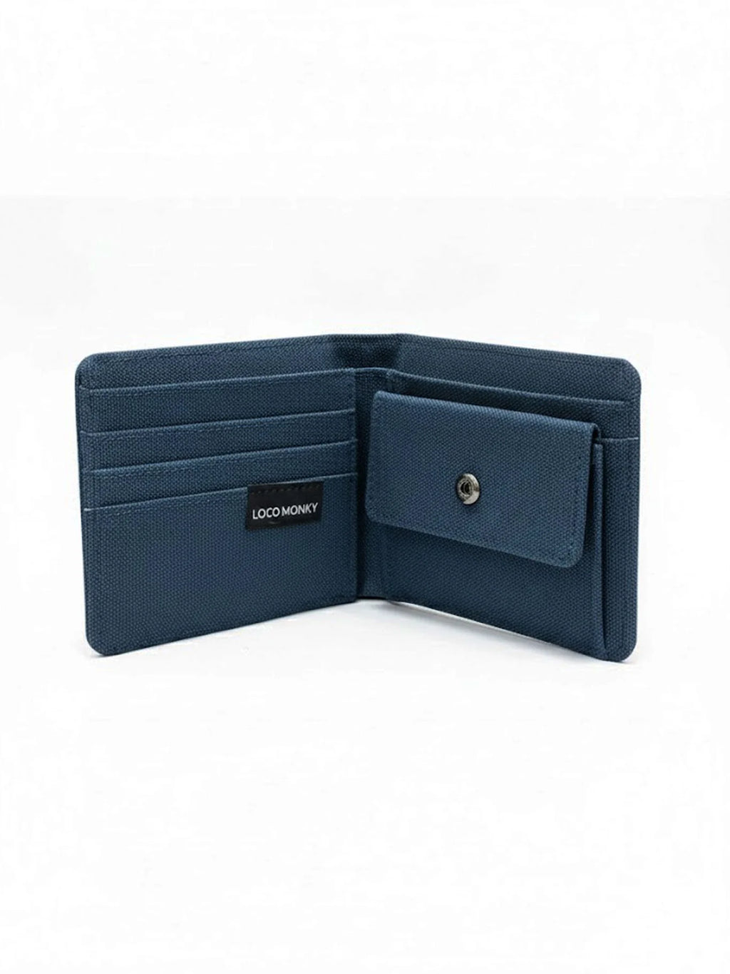 Cartera Loco Monky Azul oscuro con Monedero y Protección RFID