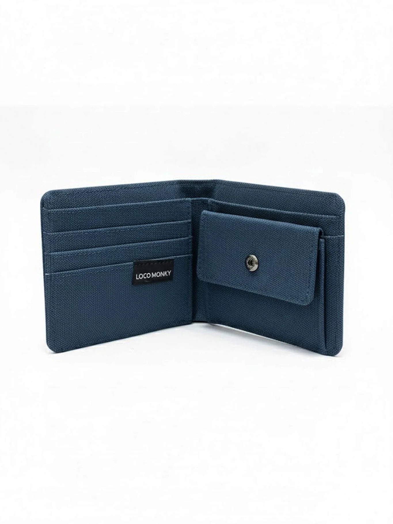 Cartera Loco Monky Azul oscuro con Monedero y Protección RFID